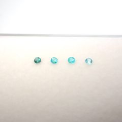 パライバトルマリン カラーグラデーション4pcsセット ブラジル産 0.14ct(4pcs合計)[230220490]2.1x2.1mm前後