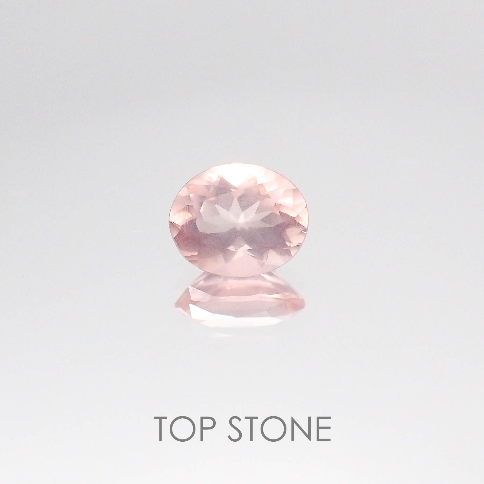 ディープローズクォーツ モザンビーク産 ルース 0.56ct[20084623]6.2×5.1mm前後