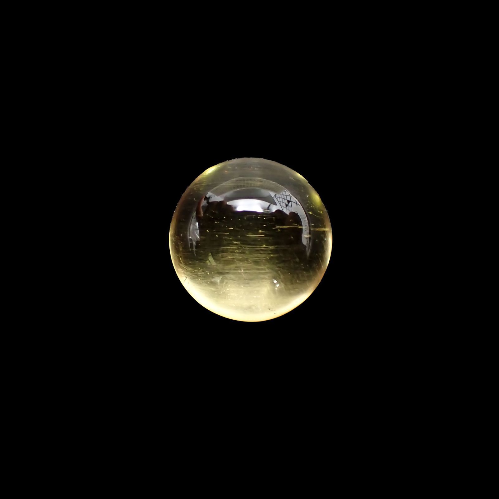 イエローベリルキャッツアイ(宝石名イエロー・ベリル キャッツアイ)ブラジル産 2.74ct 識別済[220917881]9x8.9mm前後