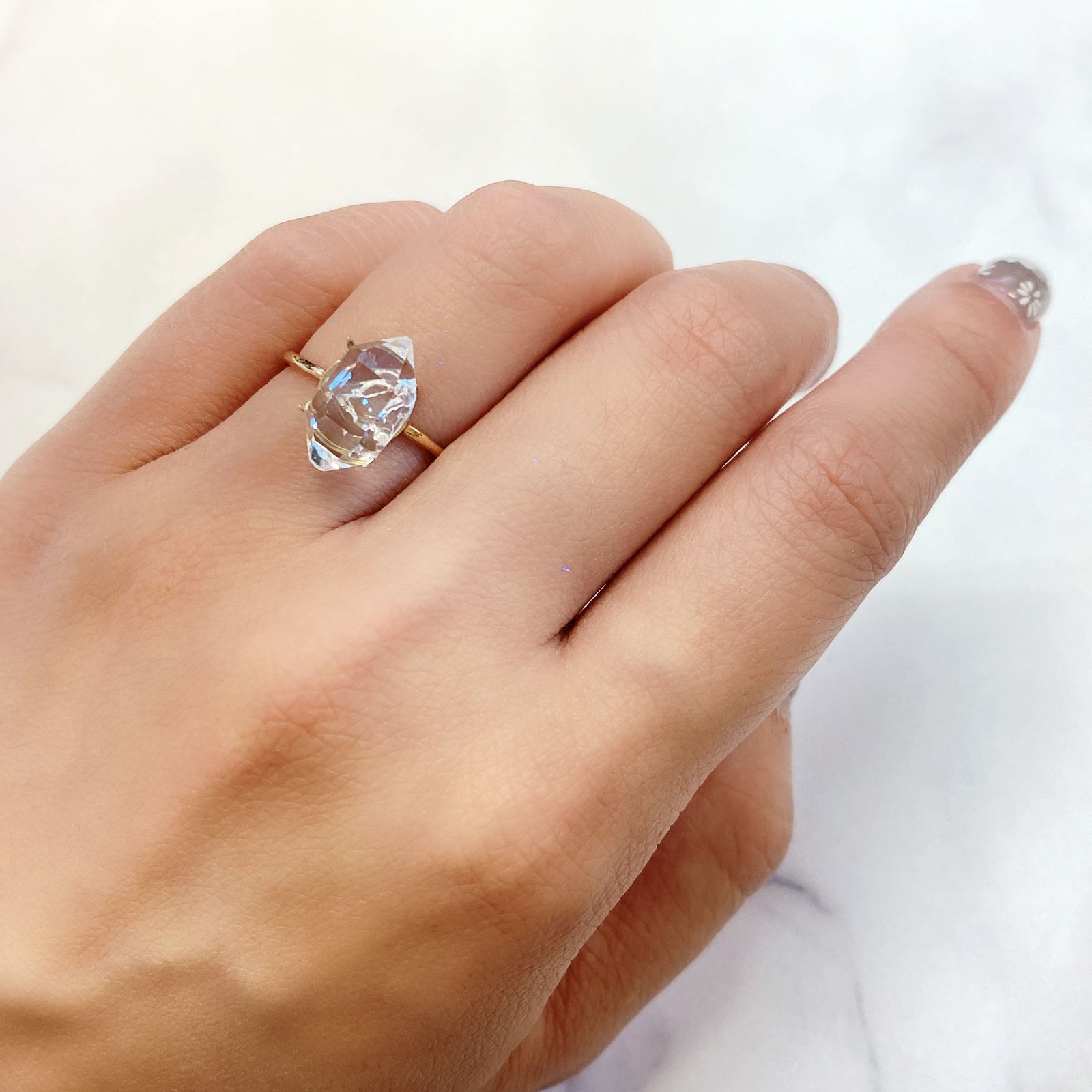 オイルインクォーツ パキスタン産 ルース 3.42ct[210911441]13×7.5mm前後