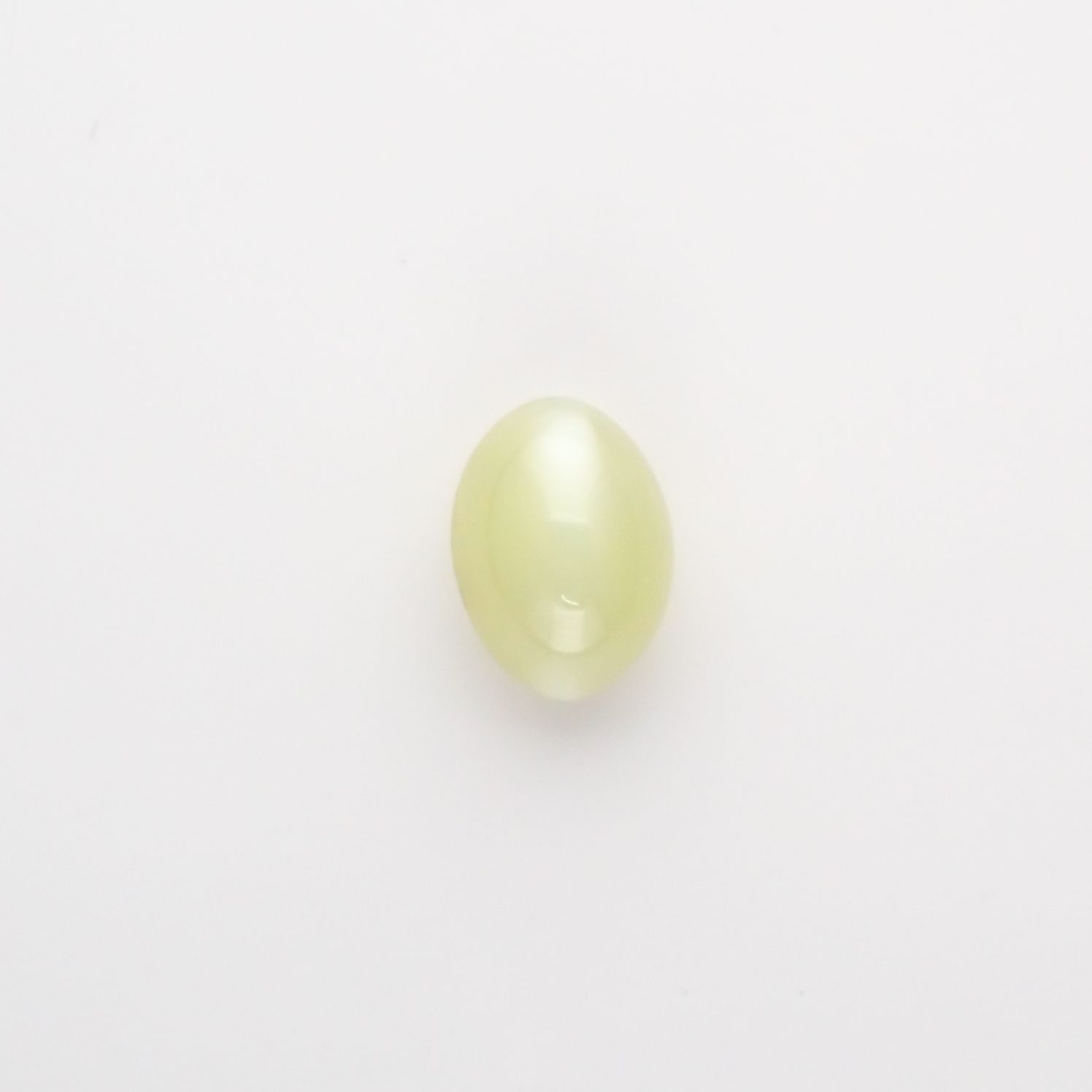 クリソベリルキャッツアイ(宝石名クリソベリル・キャッツアイ) スリランカ産 1.122ct ソ付(彩珠)[210711492]6.3×4.5mm前後