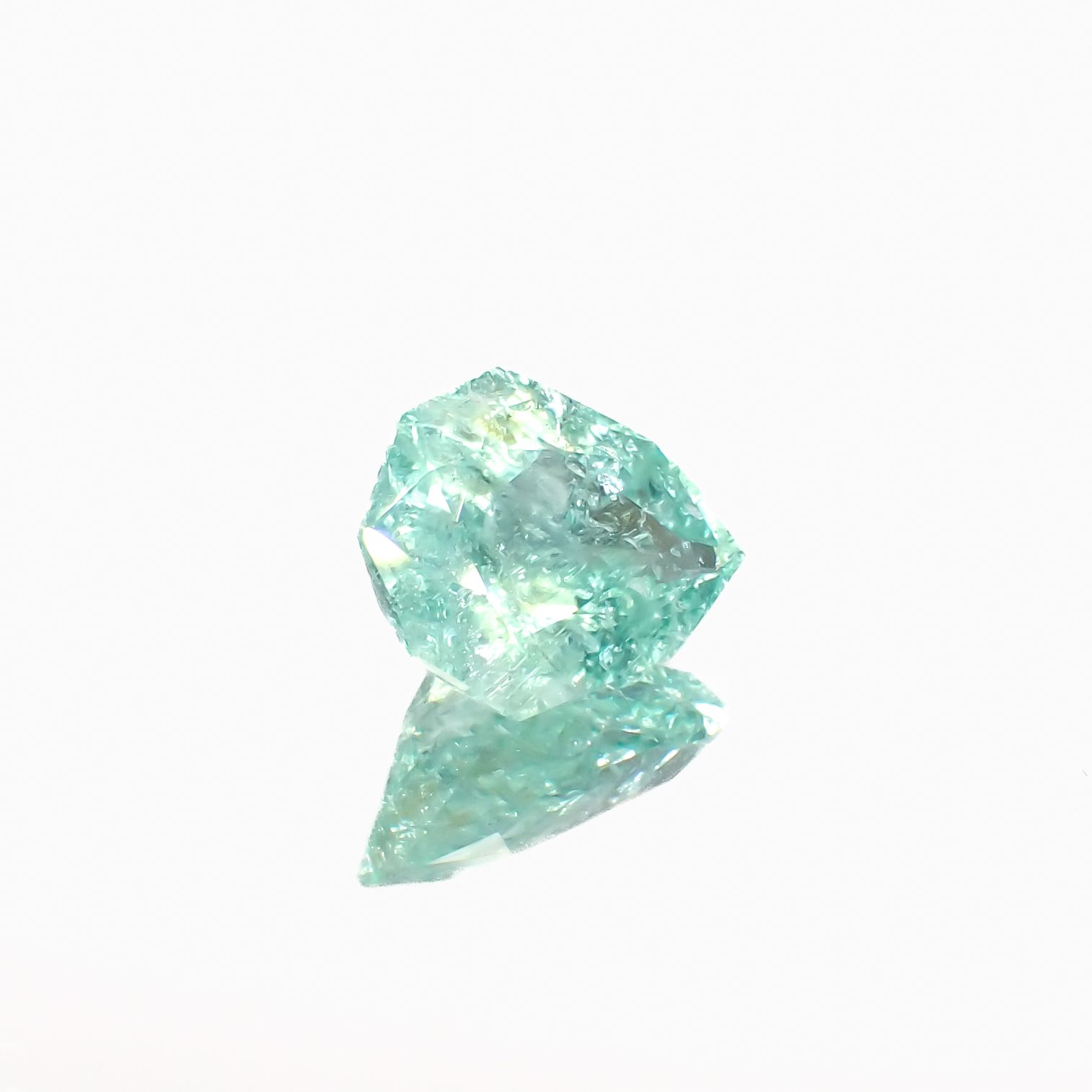 ◇カスタムカット◇パライバトルマリン モザンビーク産 6.53ct[230622509]14.2x12.1mm前後