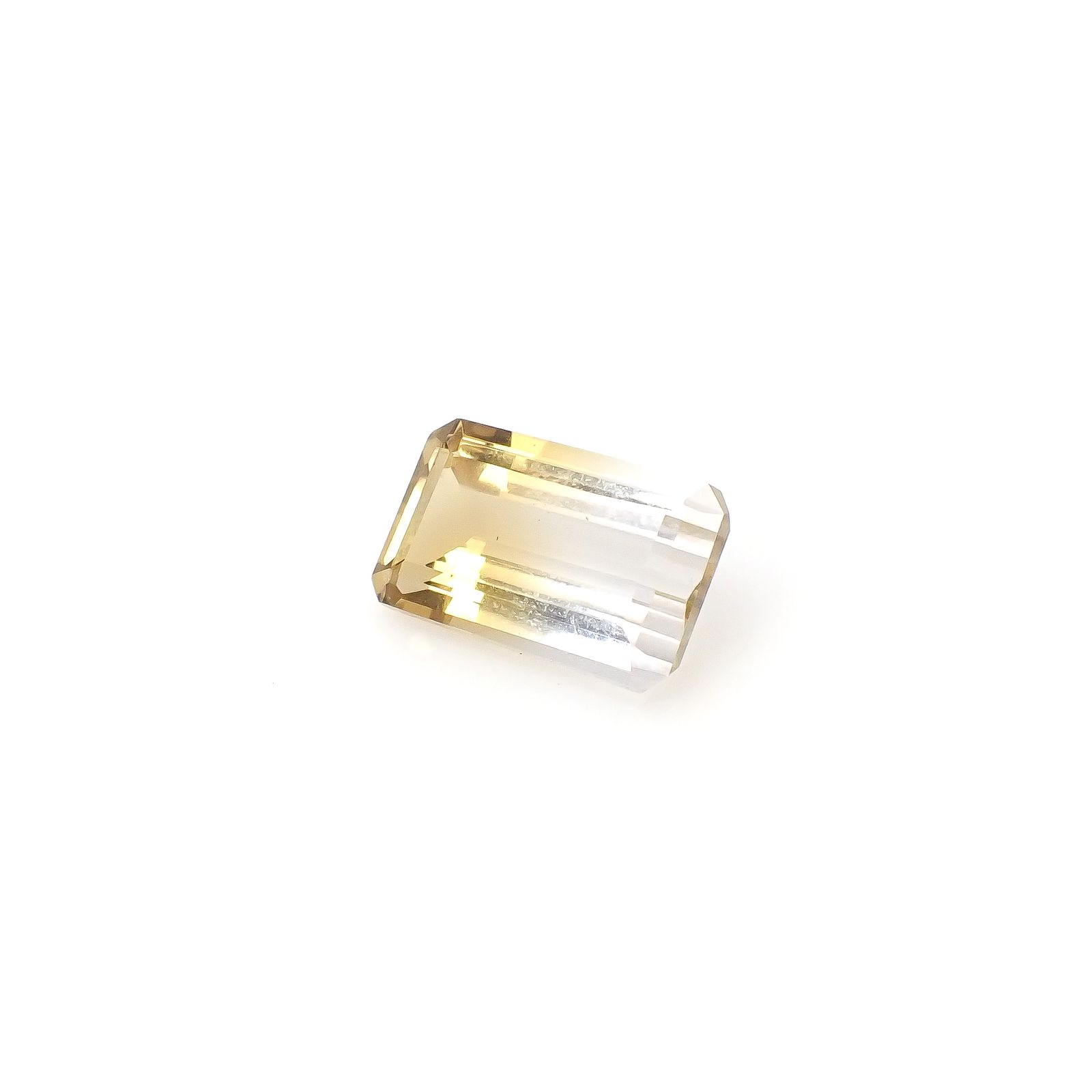 バイカラーシトリン ブラジル・ミナスジェライス州産 6.05ct[240326460]14.1x8.5mm前後