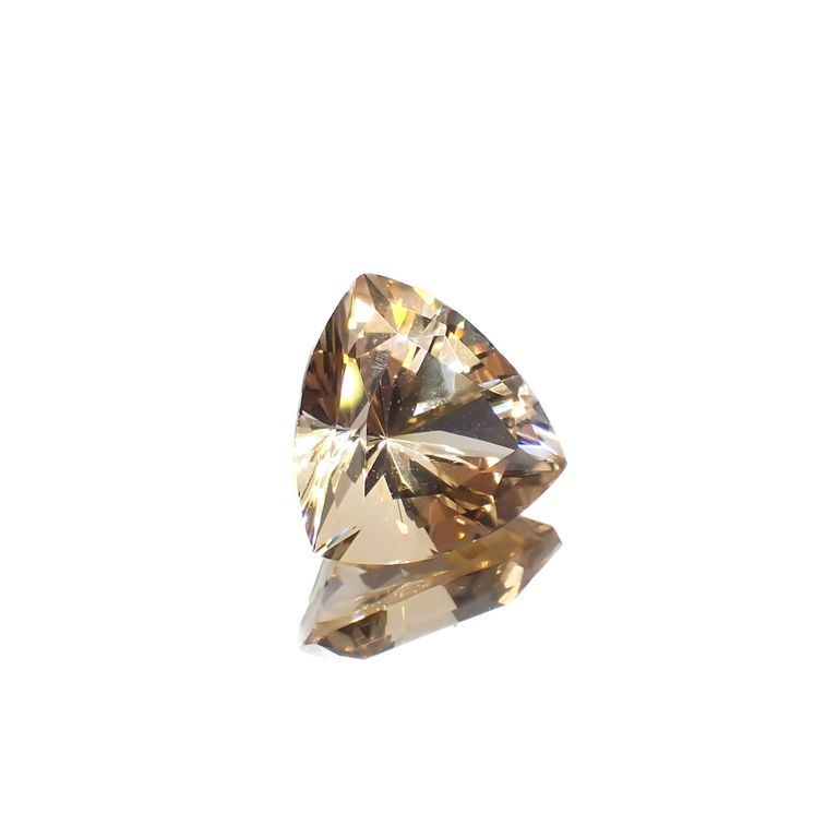 ゴールデンダンビュライト(宝石名イエロー・ダンブライト)ロシア産 5.264ct ソ付(彩珠)[221119034]11.8x12mm前後