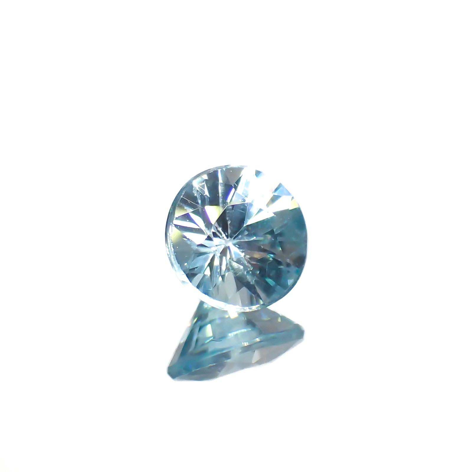 アイスブルージルコン カンボジア産 0.60ct[221018652]4.8x4.7mm前後