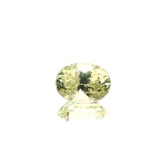 クリソベリル(宝石名イエロー・クリソベリル)スリランカ/マダガスカル産 1.605ct ソ付(彩珠)[250530414]8x5.9mm前後