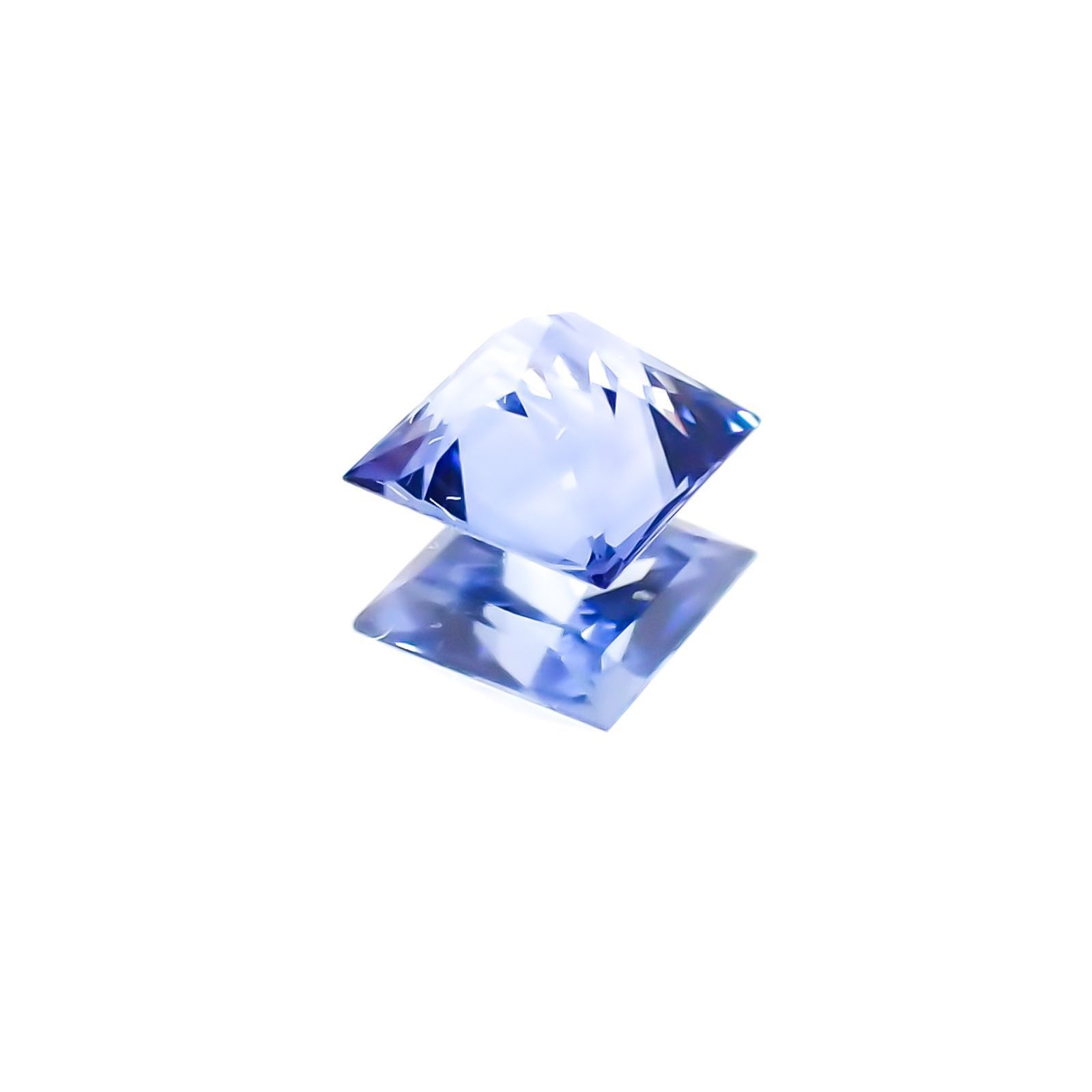 ◇プリンセスカット◇サファイア(宝石名サファイア)スリランカ産 0.21ct 識別済[231124234]3.2x3.2mm前後