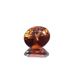 コニャックカラートパーズ メキシコ・ゲレロ州産 1.03ct[221018562]6.7x5.5mm前後