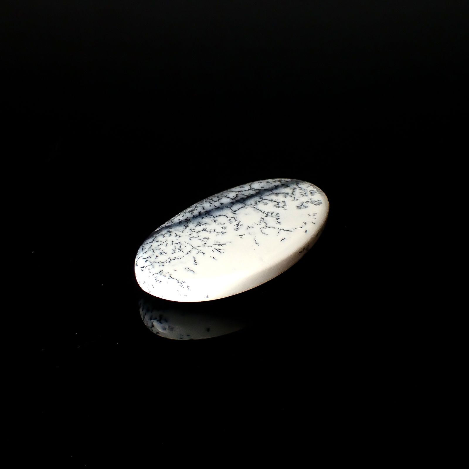 デンドリチックオパール ブラジル産 30.20ct [250931116]33.6x18.9mm前後