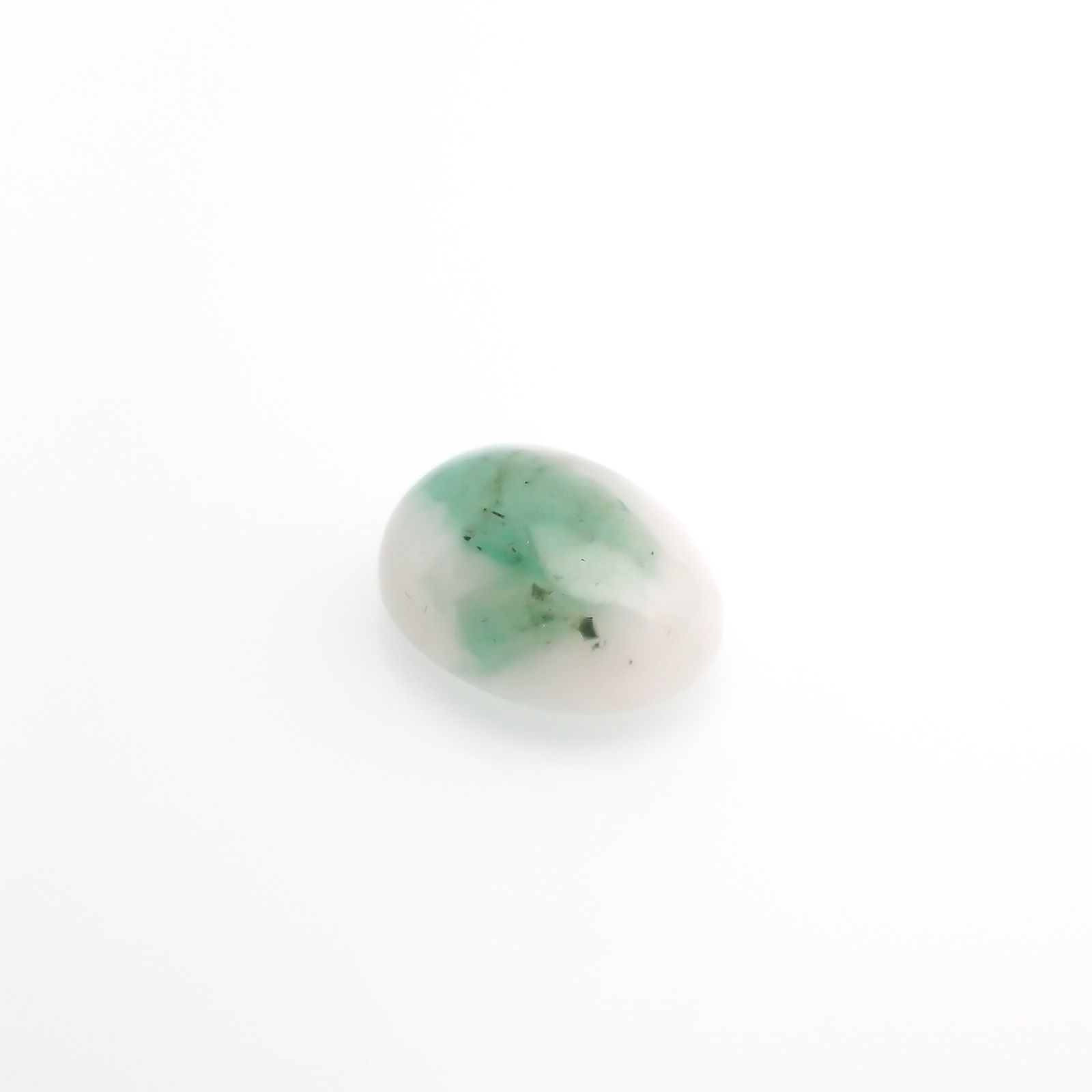 マトリックスエメラルド(エメラルドインクォーツ/フェルドスパー) ブラジル産 5.17ct[210812255]12.7×9.8mm前後