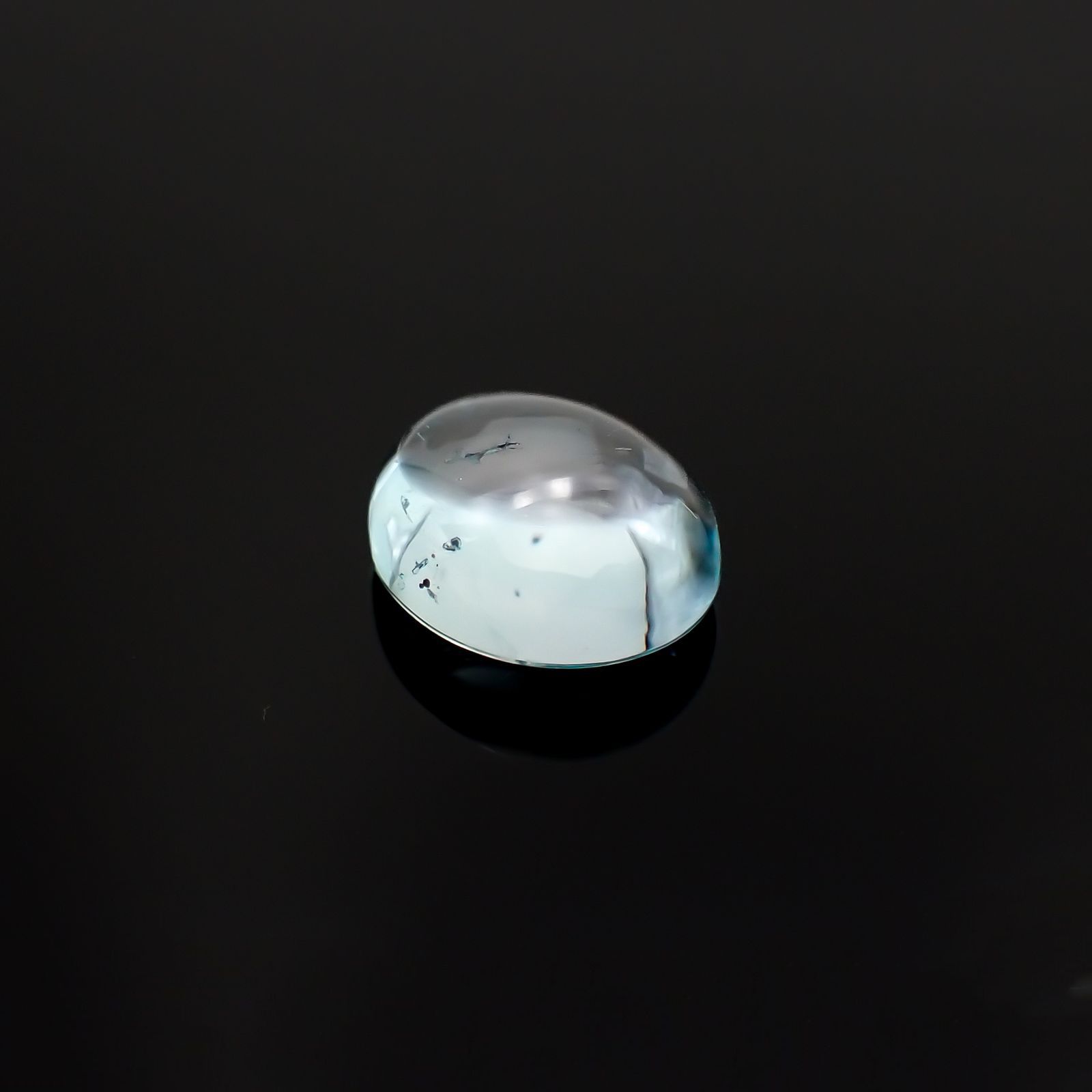 ユークレース(宝石名ブルー・ユークレース)コロンビア産 2.789ct ソ付(彩珠)[221018841]9.5x8.1mm前後