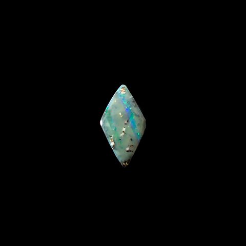 ボルダーオパール 原石磨き オーストラリア産 2.02ct[231225154]15.1x8.3mm前後
