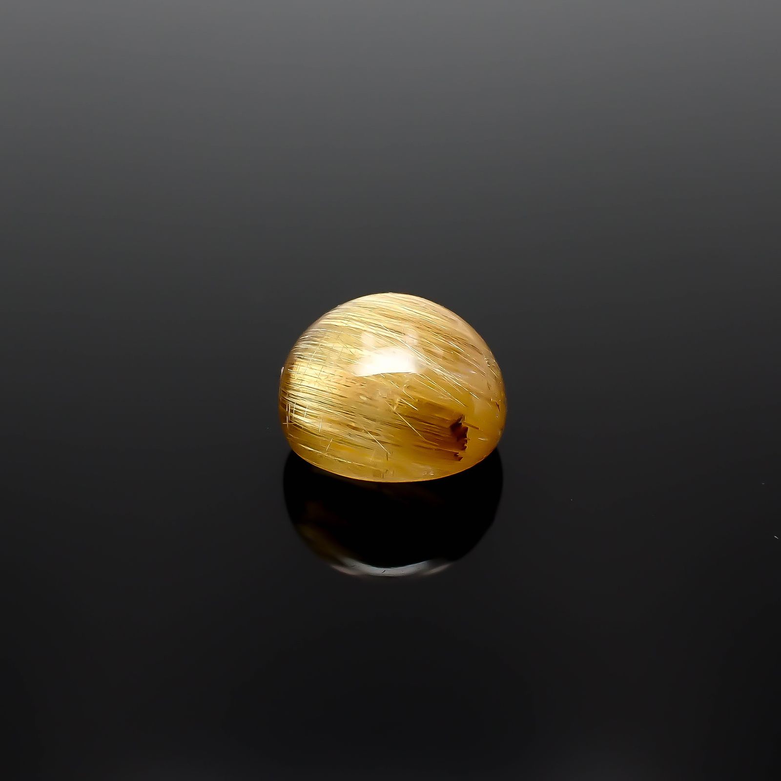 ルチルクオーツキャッツアイ ブラジル産 2.53ct[240427339]7.9x7.9mm前後