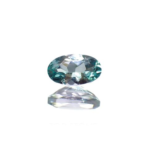 ブルーグリーンコーネルピン(宝石名コーネルピン)タンザニア産 識別済 0.25ct / 4.9x2.9mm前後 [251019227]