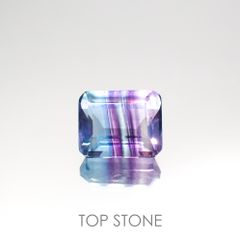 パーティカラーフローライト(宝石名フルオライト)ブラジル産 4.66ct 識別済[220115072]10.2x8.1mm前後