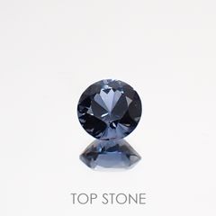 グレイッシュブルースピネル ビルマ産 ルース 0.76ct[210811121]5.5×5.5mm前後
