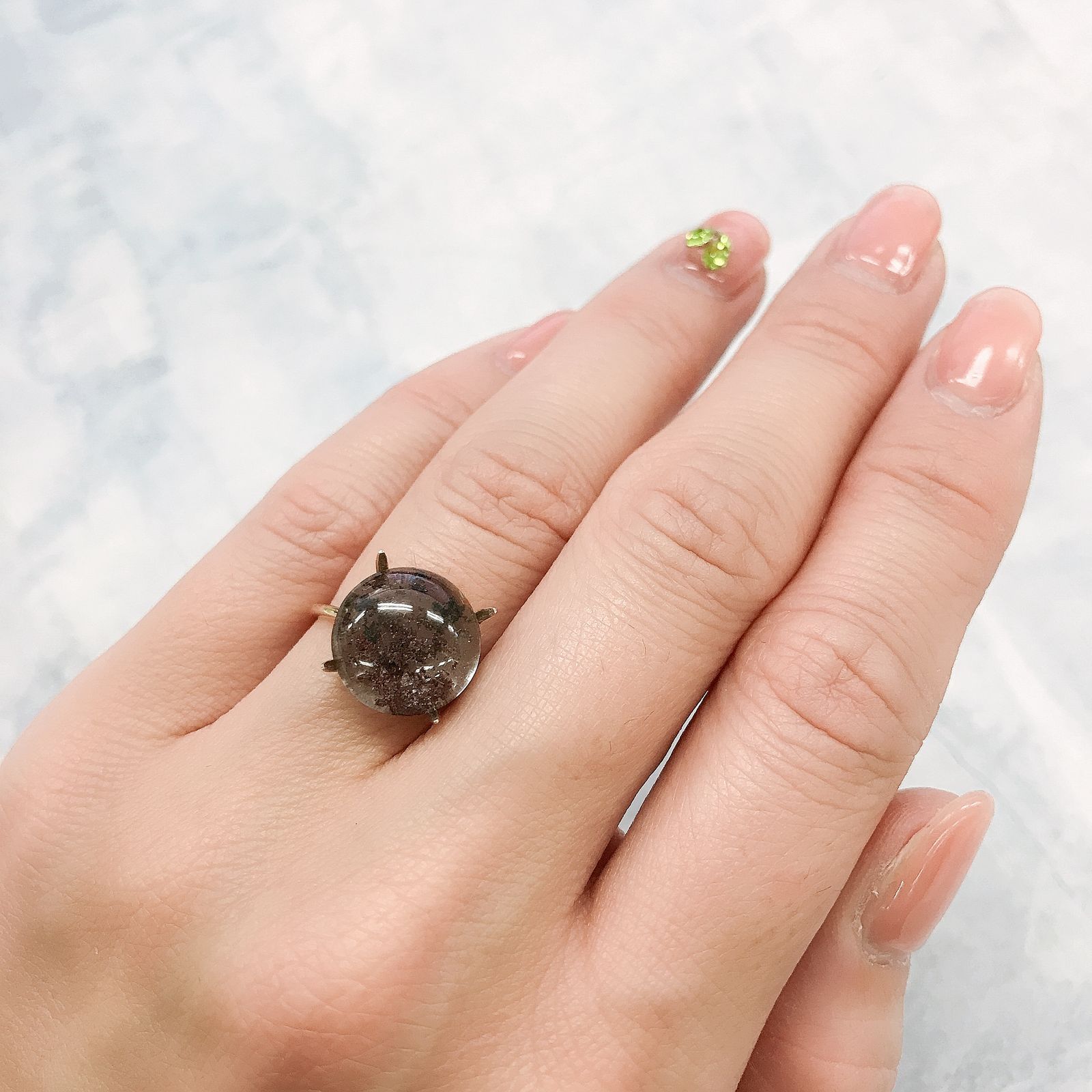 ガーデンクォーツ ブラジル産 6.53ct[220115327]12.3x12.2mm前後