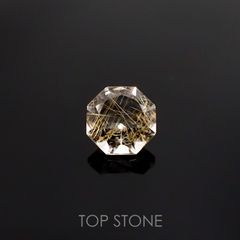 ◇オクタゴンカット◇ルチルクォーツSA ブラジル産 ルース 0.5ct[210511015]5×5mm前後
