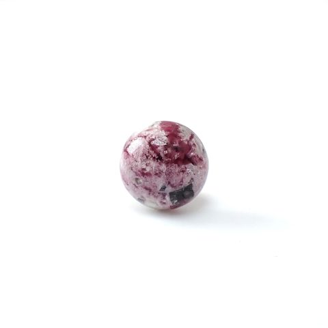 レッドベリル/ピンクベリル(母岩付き) アメリカ・ユタ州産 2.25ct [250730899]9.1x9.1mm前後