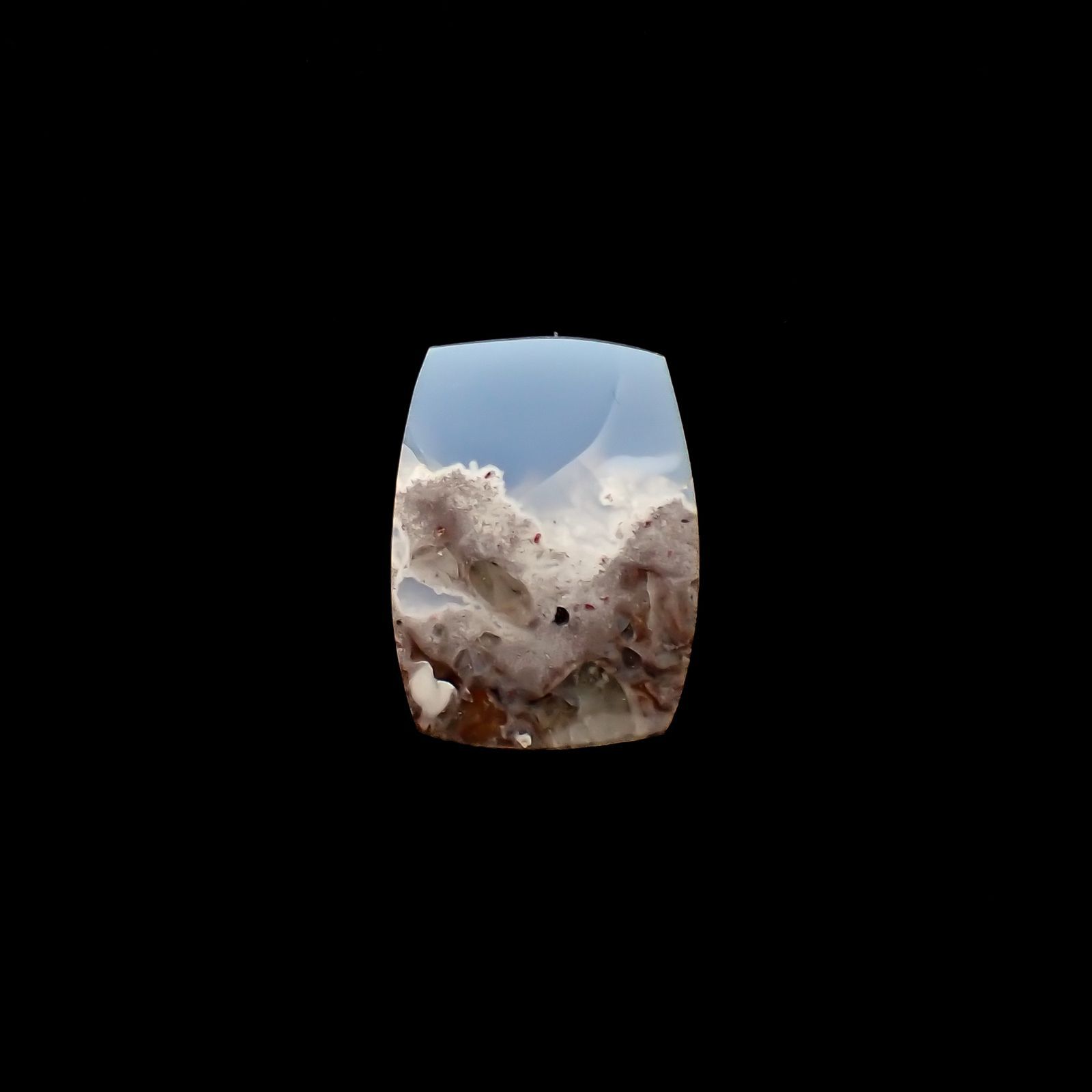 マトリックスブルーオパール アメリカ・オレゴン州産 3.63ct[220917818]12x9.1mm前後