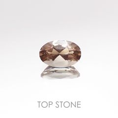 バイカラーオレゴンサンストーン アメリカ産 ルース 0.41ct[20106506]6×3.9mm前後