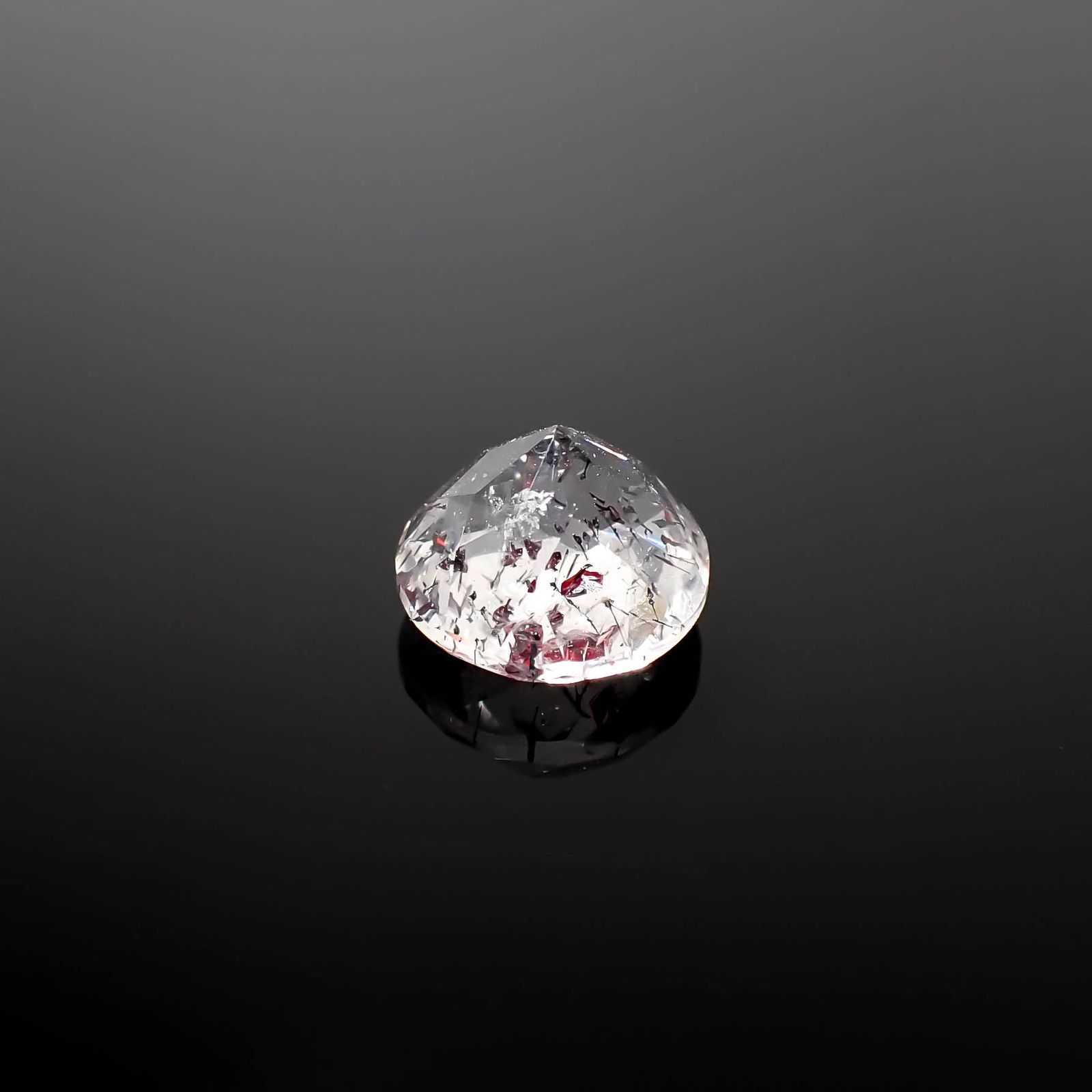 ファイヤークォーツ ナイジェリア産 2.33ct[240326711]8.5x8.4mm前後