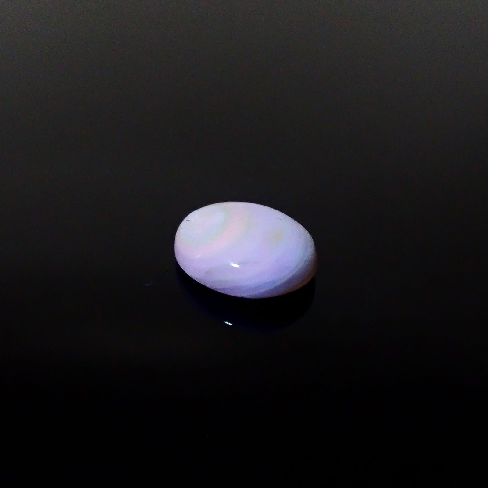 北海道石(北海道オパール) 北海道河東郡鹿追町然別産 3.18ct [250630531]12.3x10.1mm前後