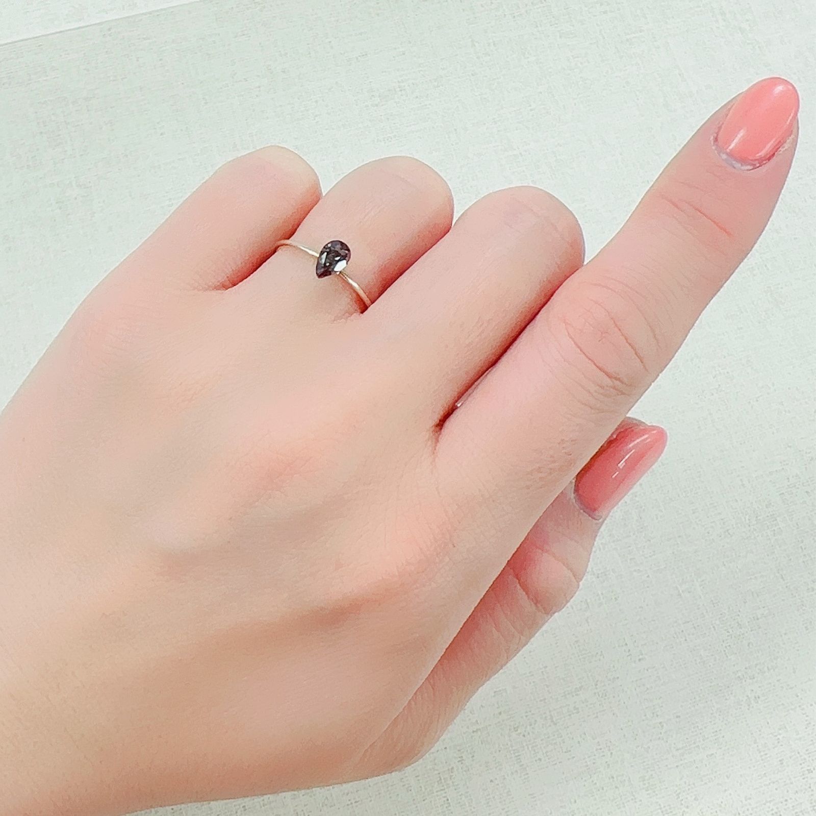 バイカラーアンデシン(宝石名アンデシン)チベット産 0.37ct 識別済[230320829]6.2x4mm前後