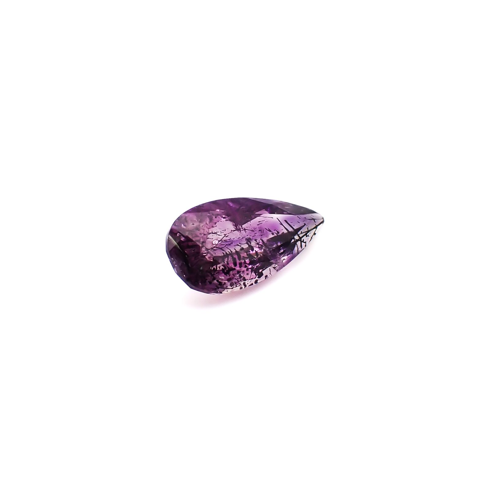 アメジストエレスチャル ブラジル産 3.45ct / 16x7.6mm前後 [260933034]