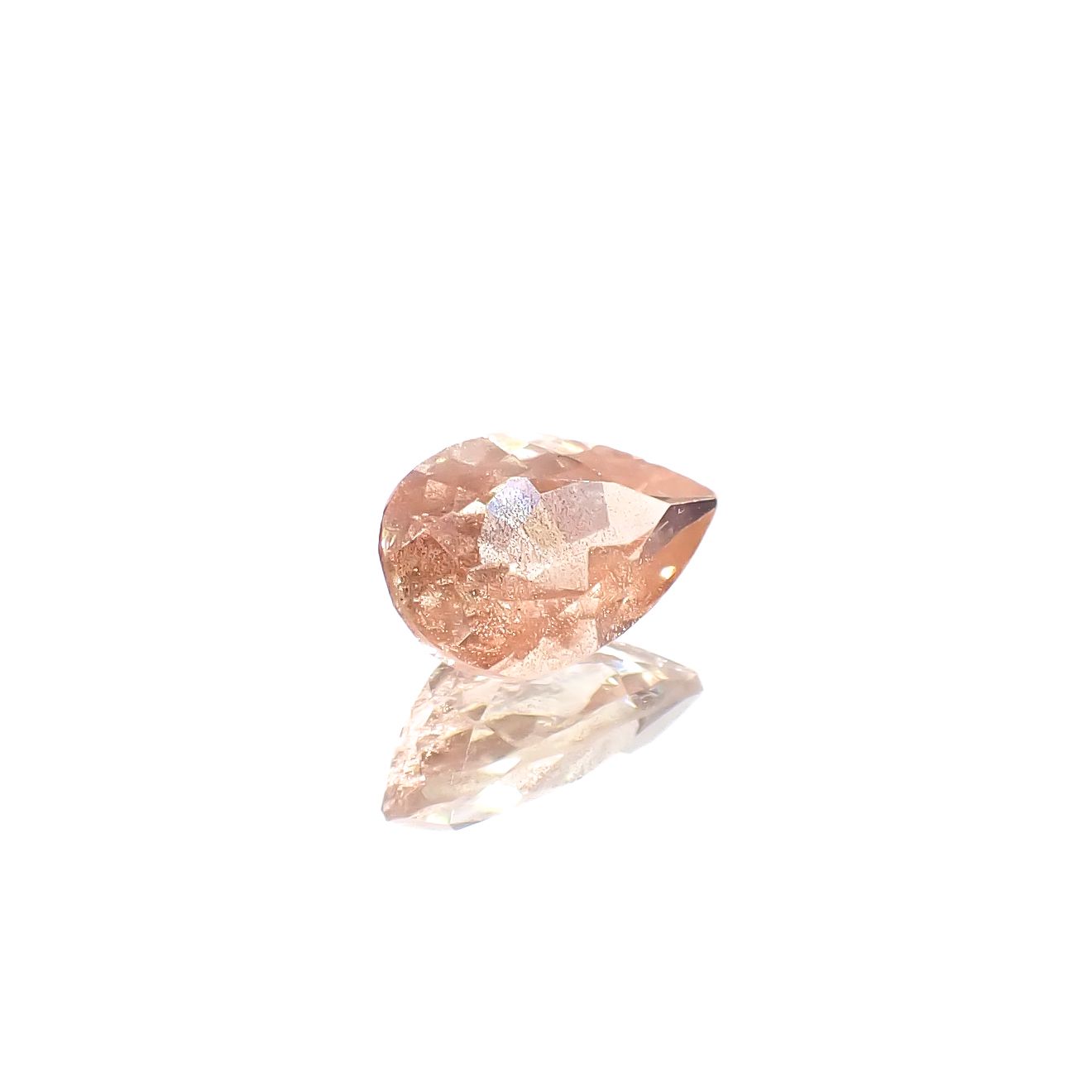 オレゴンサンストーン アメリカ・オレゴン州産 0.81ct[240627878]8x5.2mm前後