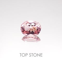 モルガナイト(宝石名モルガナイト) ナイジェリア産 1.42ct 識別済[20117410]8.5×6.6mm前後