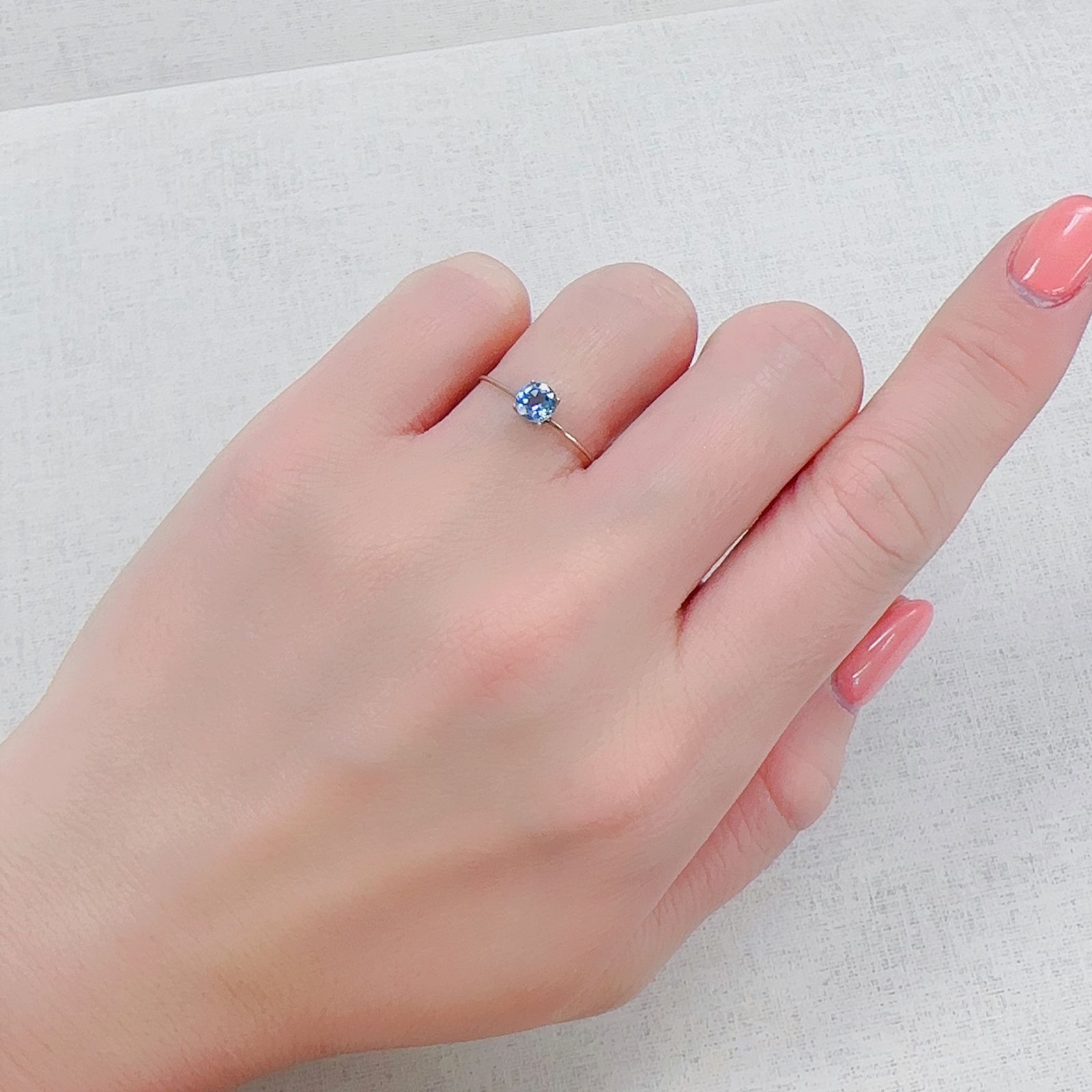 サンタマリアアクアマリン ブラジル産 0.32ct[230320972]4.5x4.5mm前後