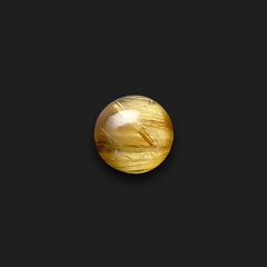 ルチルクオーツキャッツアイ ブラジル産 2.67ct[240427342]8.1x8.1mm前後