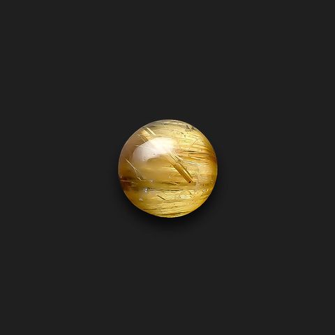 ルチルクオーツキャッツアイ ブラジル産 2.67ct[240427342]8.1x8.1mm前後