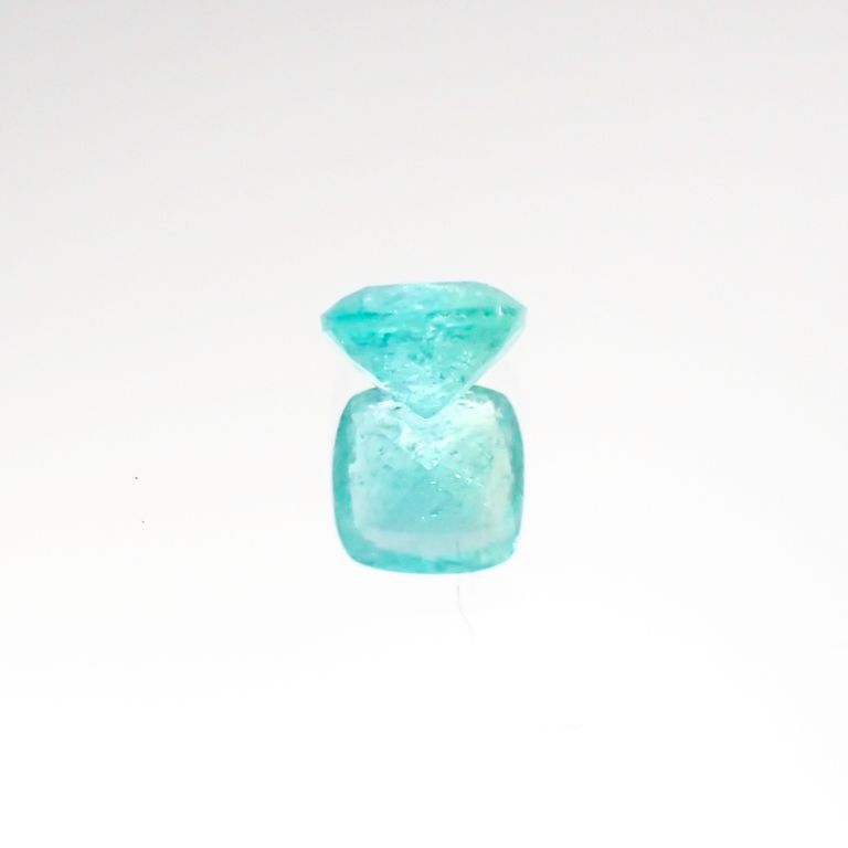 パライバトルマリン(宝石名トルマリン/別名パライバ・トルマリン) ブラジル産 0.289ct ソ付(宝貴協)[20106450]4.0×4.0mm前後