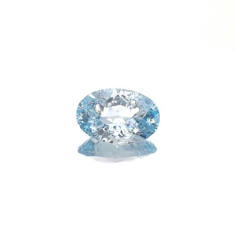 ◇カスタムカット◇ブルートパーズ ブラジル産 3.58ct [241029252]12x8.1mm前後