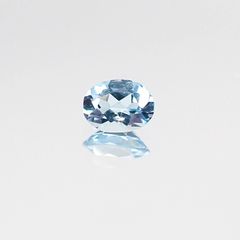 アクアマリン サンタマリアカラー(宝石名アクアマリン)モザンビーク産 0.24ct 識別済[230622261]4.9x3.7mm前後