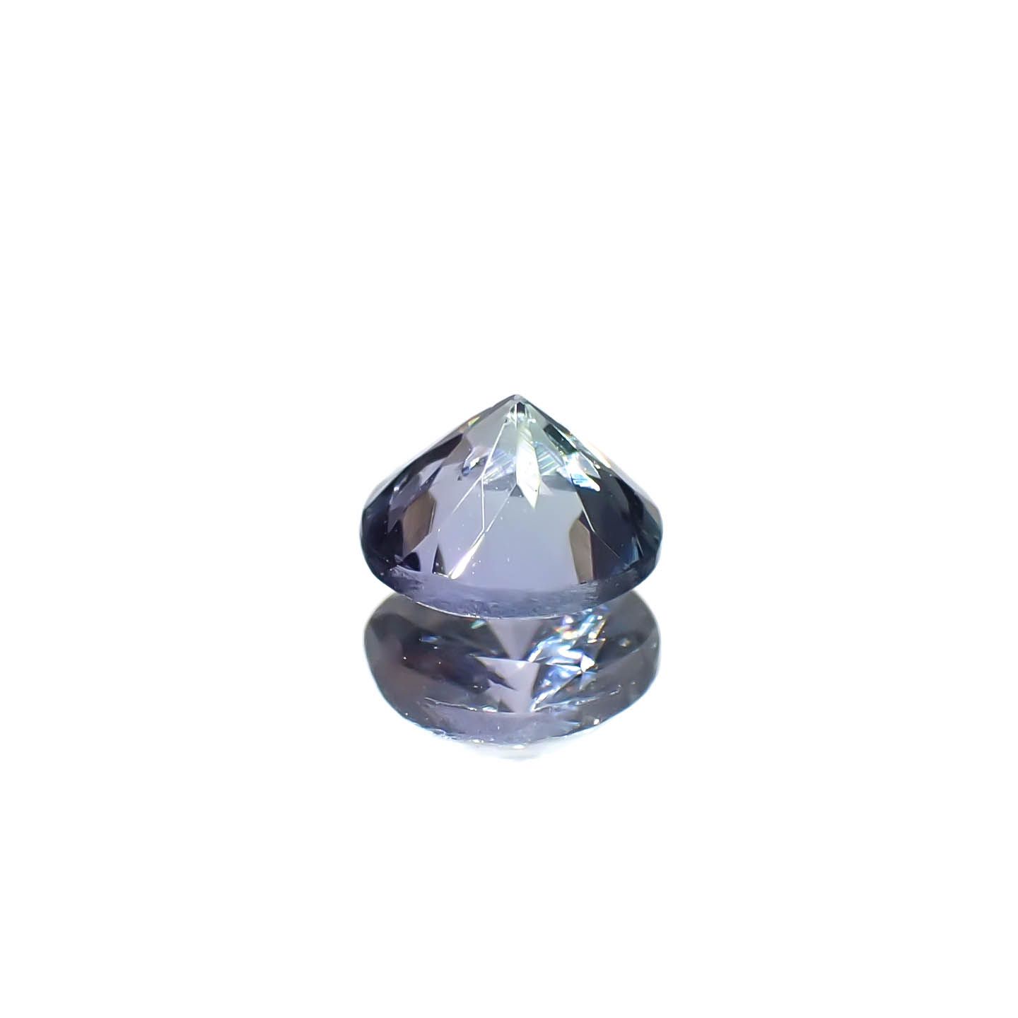 バイカラータンザナイト(宝石名ゾイサイト)タンザニア産 0.37ct 識別済[240828603]4.5x4.5mm前後