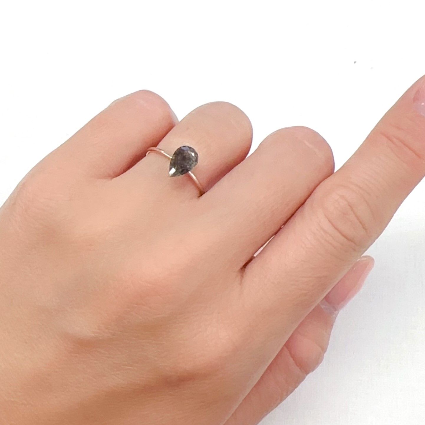 アベンチュリンアクアマリン ナイジェリア産 1.03ct[240226031]8.6x5.6mm前後
