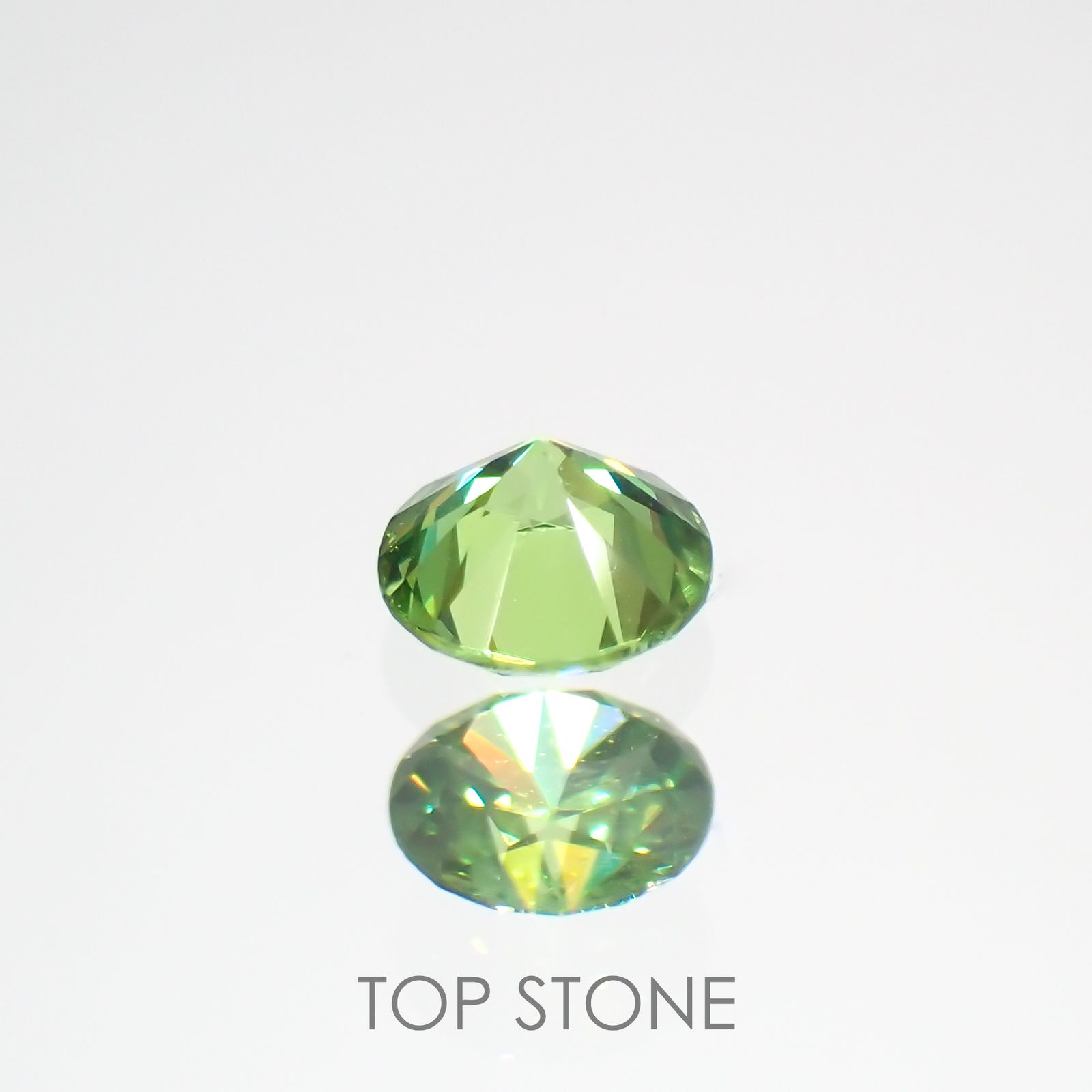 デマントイドガーネット(宝石名デマントイド・ガーネット)ロシア産 0.12ct 識別済[220616480]2.9x2.9mm前後