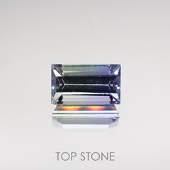 バイカラータンザナイト非加熱(宝石名バイカラー・ゾイサイト) タンザニア産 0.37ct 識別済[210711584]5.2×3mm前後