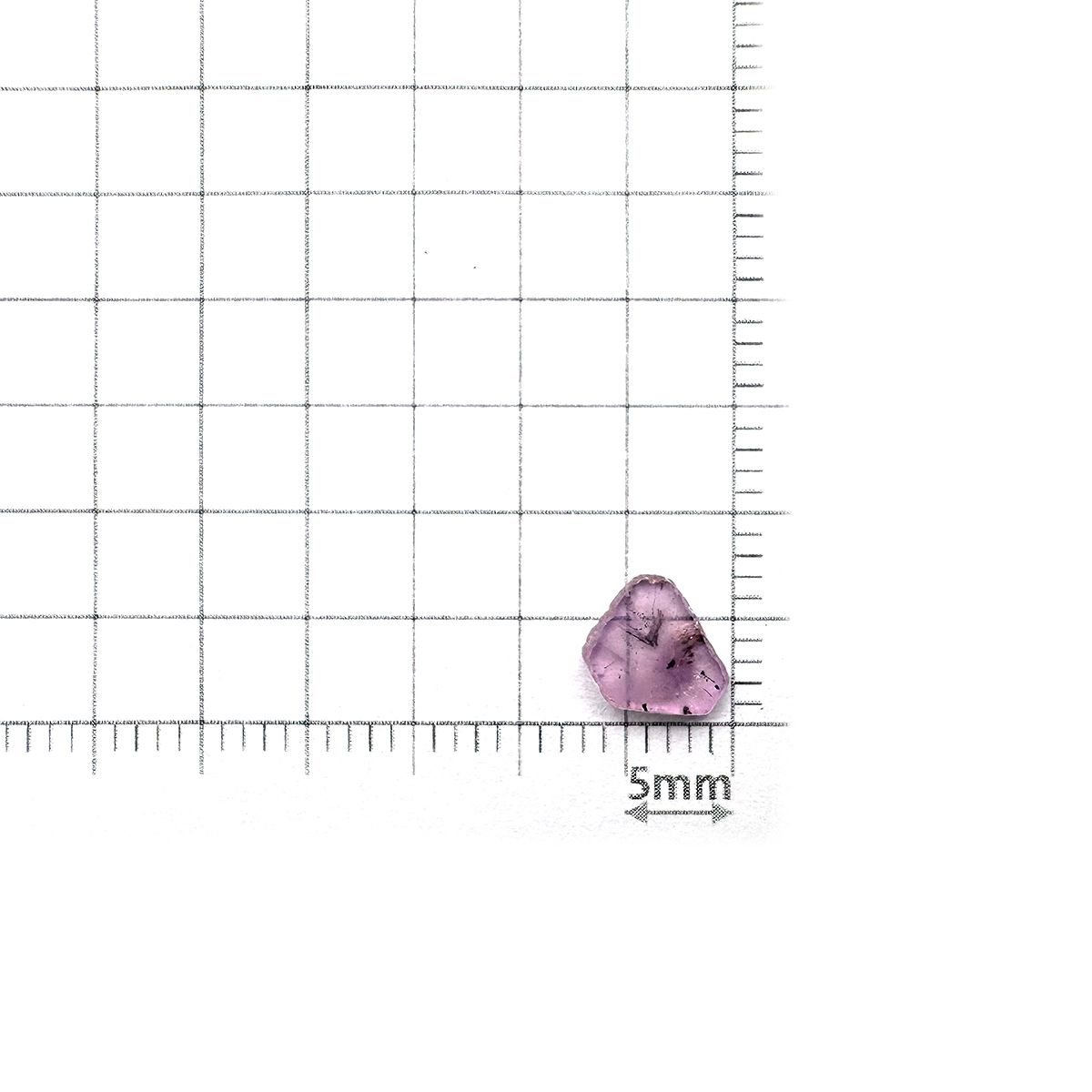 トラピッチェピンクサファイア 原石スライス パキスタン・カシミール地方産 0.63ct[240627853]8.2x5.8mm前後