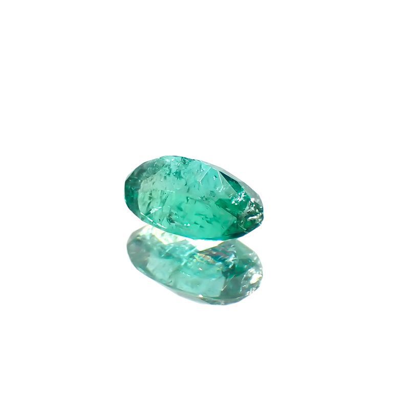 パライバトルマリン(宝石名トルマリン/別名パライバ・トルマリン)ブラジル・キントス鉱山産 0.362ct ソ付(宝貴協)[221018732]5.5x3.7mm前後