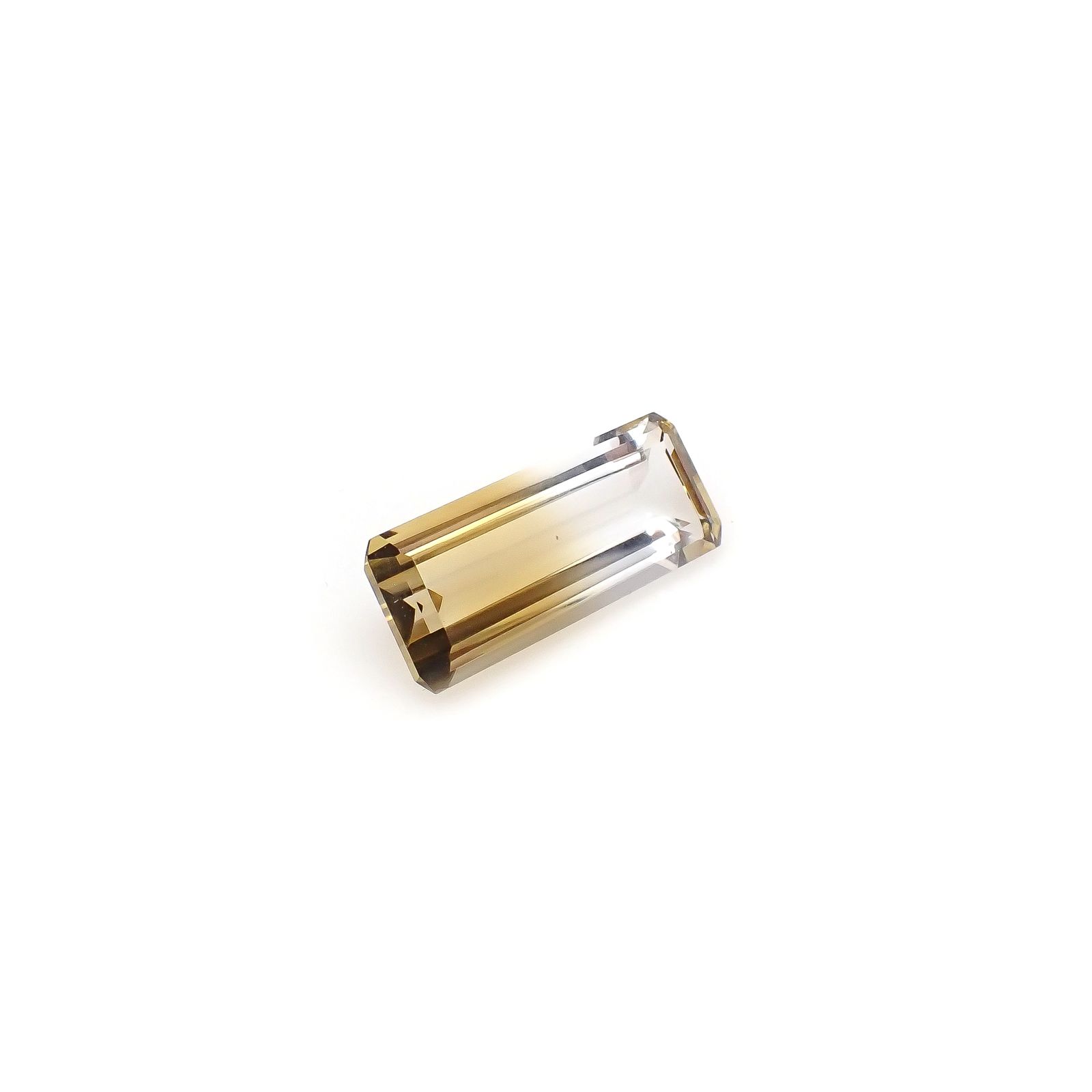 バイカラーシトリン ブラジル・ミナスジェライス州産 11.79ct[240326471]22.5x9.4mm前後