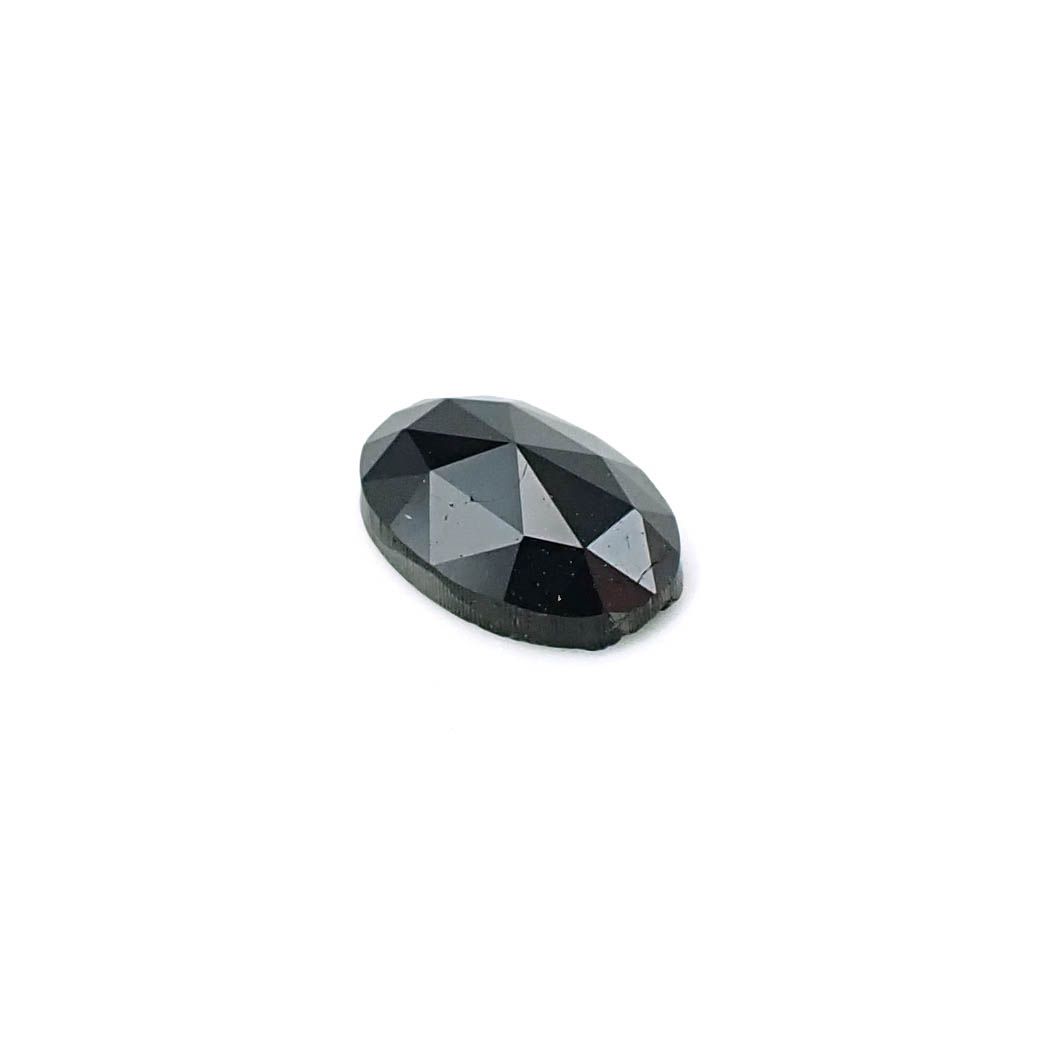 ◇ローズカット◇ブラックダイヤモンド ジンバブエ産 0.53ct / 6.1x4.1mm前後 [251131320]