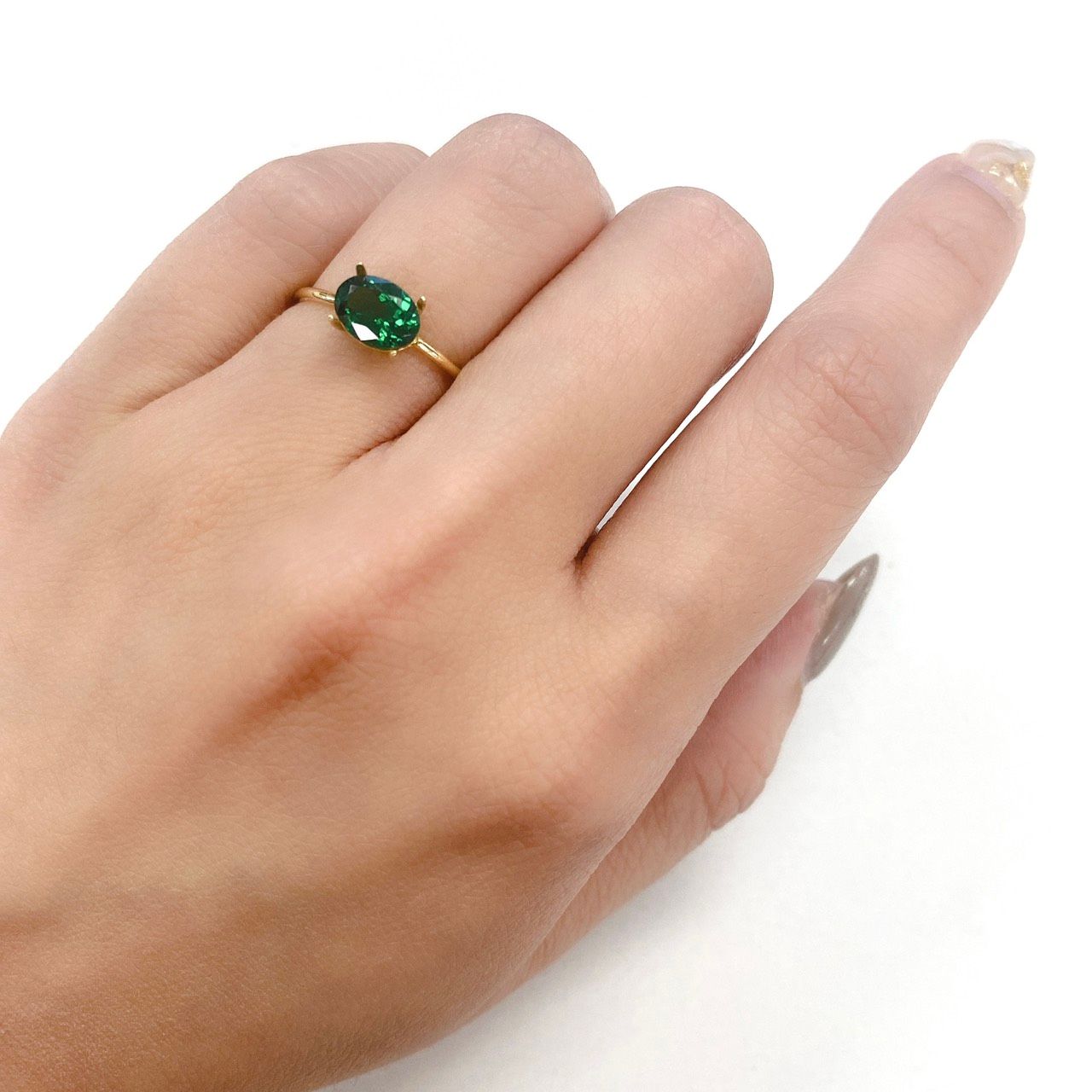 TASAKI ツァポライト　リング　グリーングロッシュラーガーネット　リング ツァボライト(宝石名グリーン グロッシュラー・ガーネット