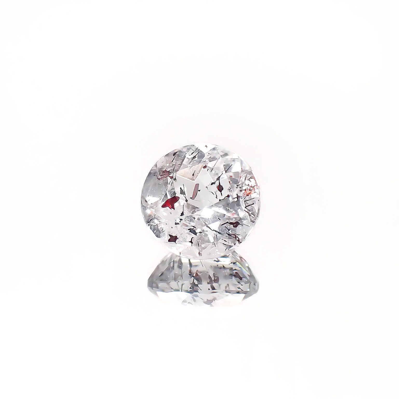 ファイヤークォーツ ナイジェリア産 2.33ct[240326711]8.5x8.4mm前後