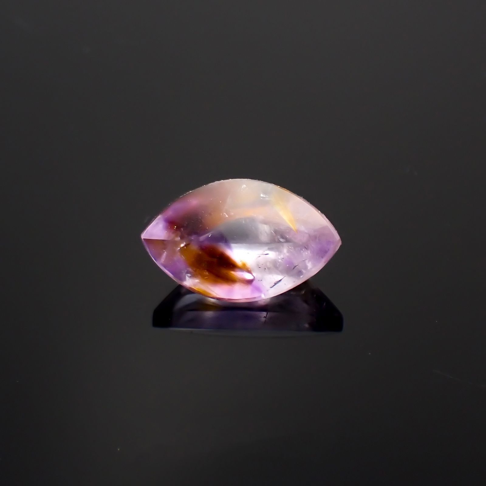 ゲーサイトインアメジスト ブラジル産 4.87ct[230119790]15.2x9.3mm前後