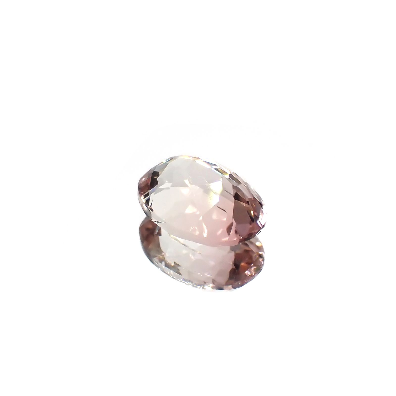 バイカラートルマリン(宝石名トルマリン)コンゴ民主共和国産 1.69ct 識別済[220717024]8.8x6.4mm前後