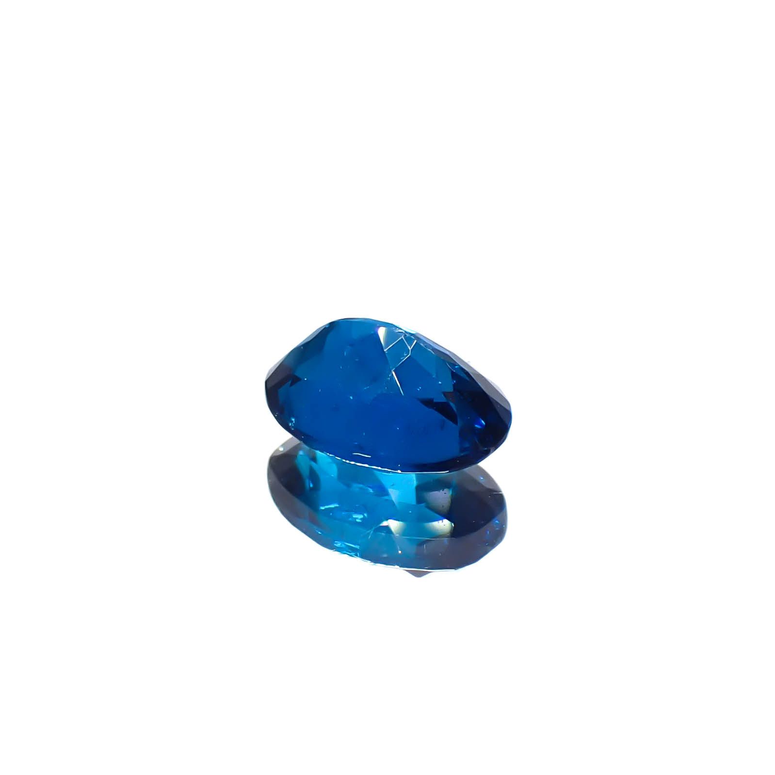 ディープブルーアパタイト マダガスカル産 0.88ct[240628159]7x5.1mm前後